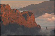 Märchenland... Caldera *La Palma*, Bergglühen im Sonnenuntergang